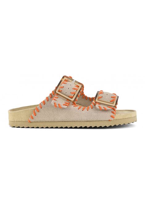 Sandalo in camoscio con impunture a contrasto COLORS OF CALIFORNIA | HC.BIO301MUD